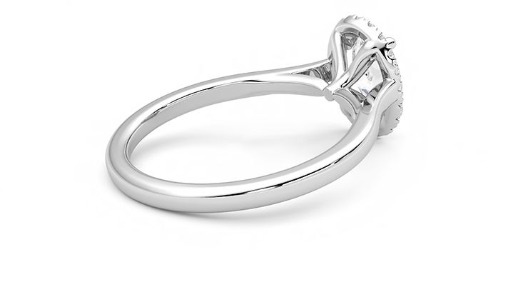 Taylor & Hart Adore Oval Engagement Ring 360 degree image 12