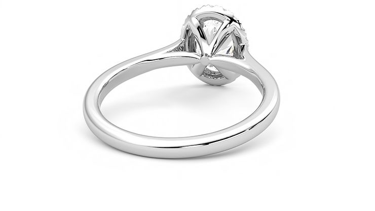 Taylor & Hart Adore Oval Engagement Ring 360 degree image 14