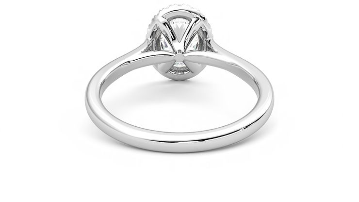 Taylor & Hart Adore Oval Engagement Ring 360 degree image 15