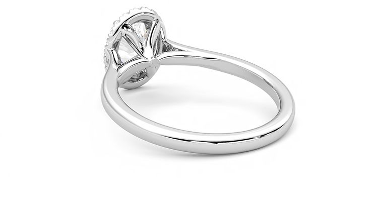 Taylor & Hart Adore Oval Engagement Ring 360 degree image 17