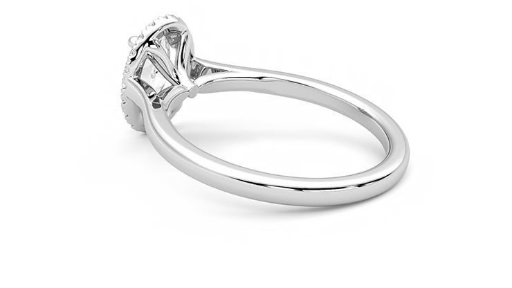 Taylor & Hart Adore Oval Engagement Ring 360 degree image 18