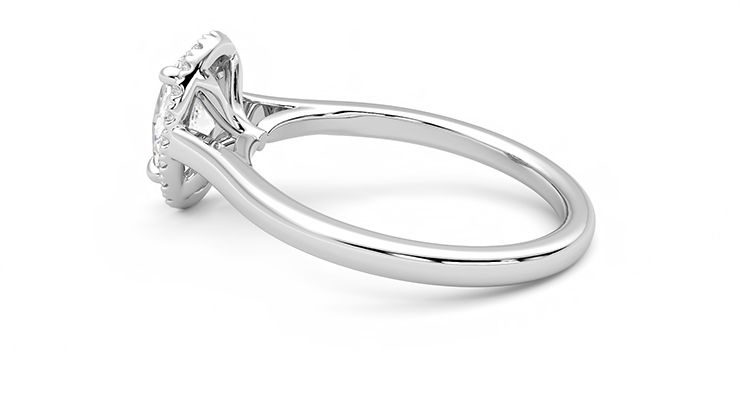 Taylor & Hart Adore Oval Engagement Ring 360 degree image 19