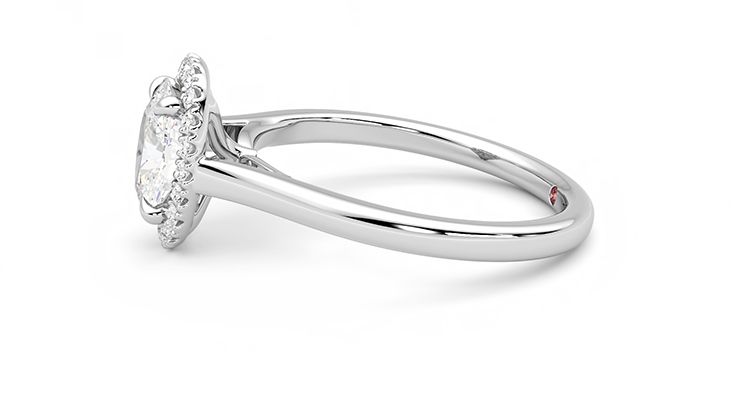 Taylor & Hart Adore Oval Engagement Ring 360 degree image 21