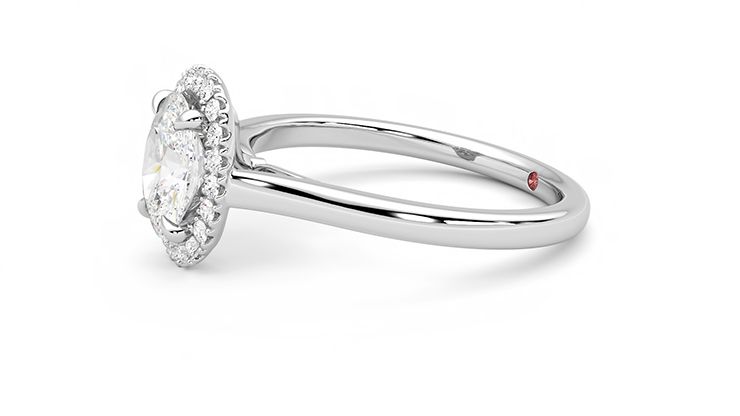 Taylor & Hart Adore Oval Engagement Ring 360 degree image 22