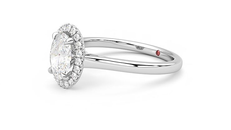 Taylor & Hart Adore Oval Engagement Ring 360 degree image 23