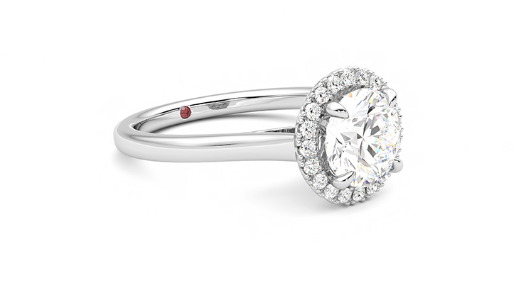 Taylor & Hart Adore Round Engagement Ring 360 degree image 6