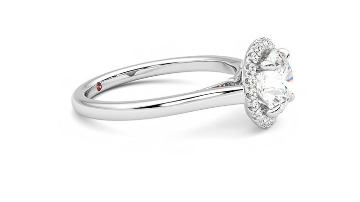 Taylor & Hart Adore Round Engagement Ring 360 degree image 8