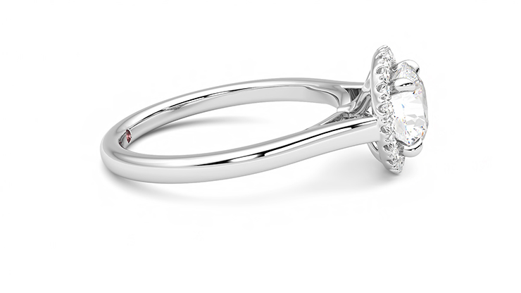 Taylor & Hart Adore Round Engagement Ring 360 degree image 9