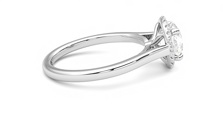 Taylor & Hart Adore Round Engagement Ring 360 degree image 10