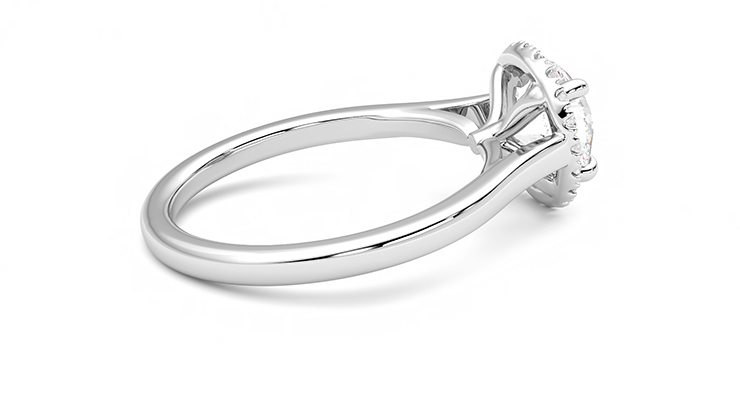Taylor & Hart Adore Round Engagement Ring 360 degree image 11