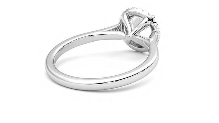 Taylor & Hart Adore Round Engagement Ring 360 degree image 13