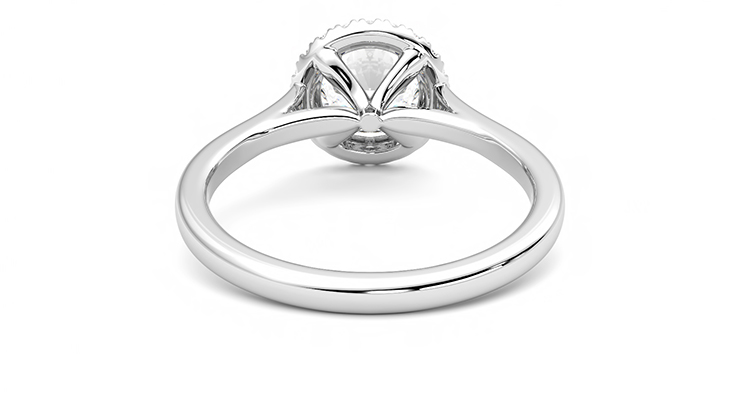 Taylor & Hart Adore Round Engagement Ring 360 degree image 15