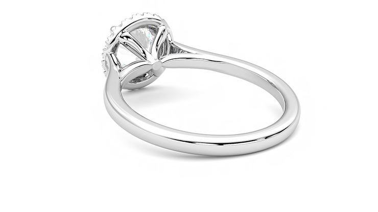 Taylor & Hart Adore Round Engagement Ring 360 degree image 17