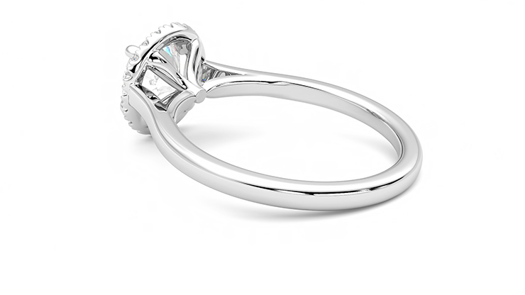 Taylor & Hart Adore Round Engagement Ring 360 degree image 18