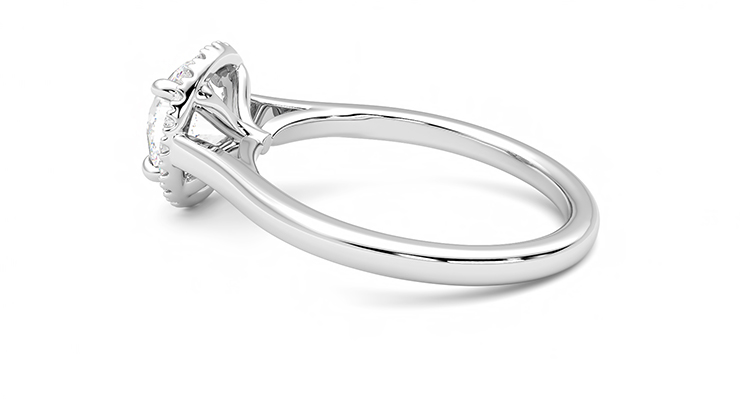 Taylor & Hart Adore Round Engagement Ring 360 degree image 19