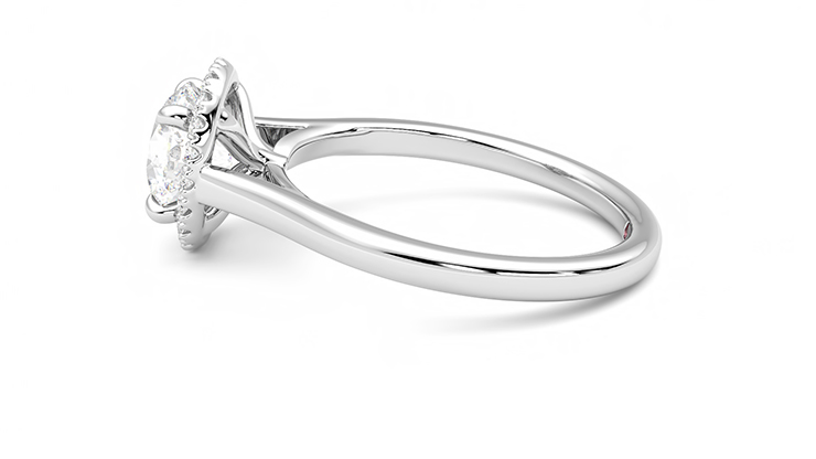 Taylor & Hart Adore Round Engagement Ring 360 degree image 20