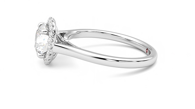 Taylor & Hart Adore Round Engagement Ring 360 degree image 21