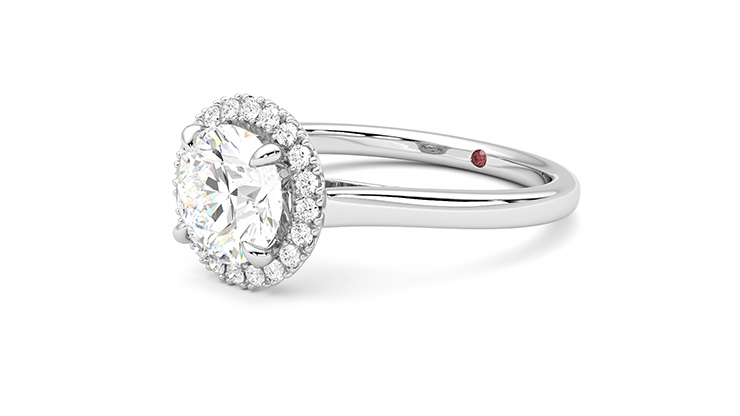 Taylor & Hart Adore Round Engagement Ring 360 degree image 24