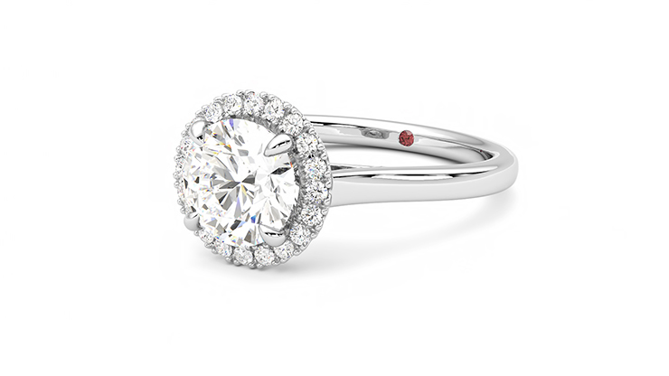 Taylor & Hart Adore Round Engagement Ring 360 degree image 25