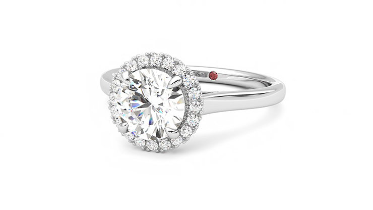 Taylor & Hart Adore Round Engagement Ring 360 degree image 26