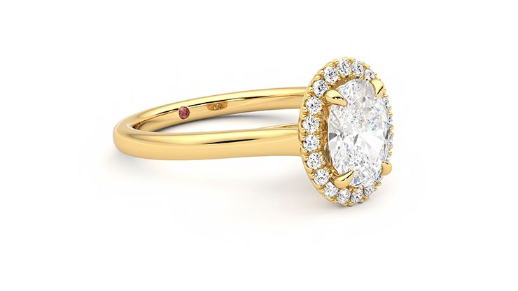 Taylor & Hart Adore Oval Engagement Ring 360 degree image 6