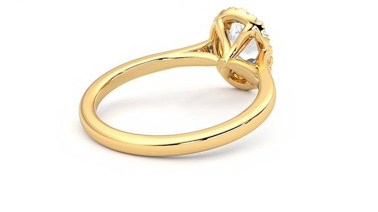 Taylor & Hart Adore Oval Engagement Ring 360 degree image 13