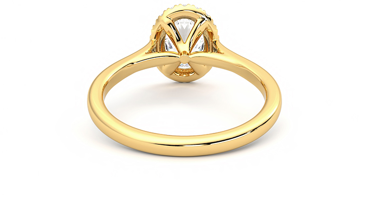 Taylor & Hart Adore Oval Engagement Ring 360 degree image 15
