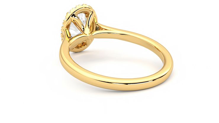 Taylor & Hart Adore Oval Engagement Ring 360 degree image 17