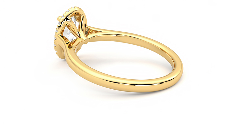 Taylor & Hart Adore Oval Engagement Ring 360 degree image 18
