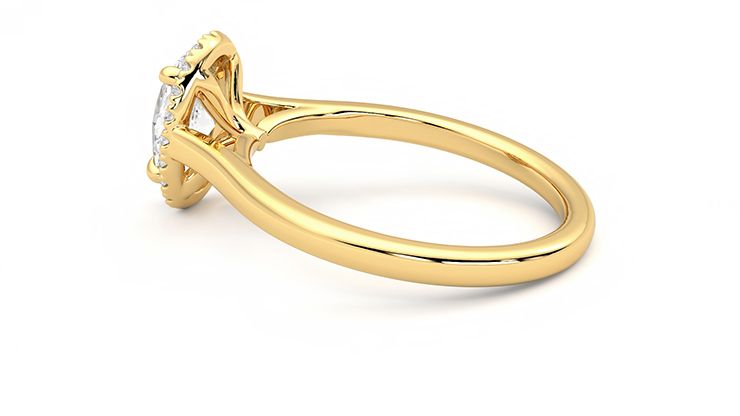 Taylor & Hart Adore Oval Engagement Ring 360 degree image 19
