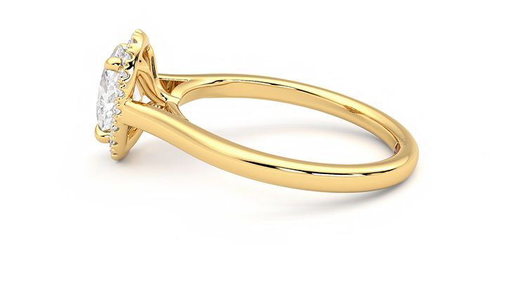 Taylor & Hart Adore Oval Engagement Ring 360 degree image 20