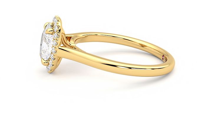 Taylor & Hart Adore Oval Engagement Ring 360 degree image 21