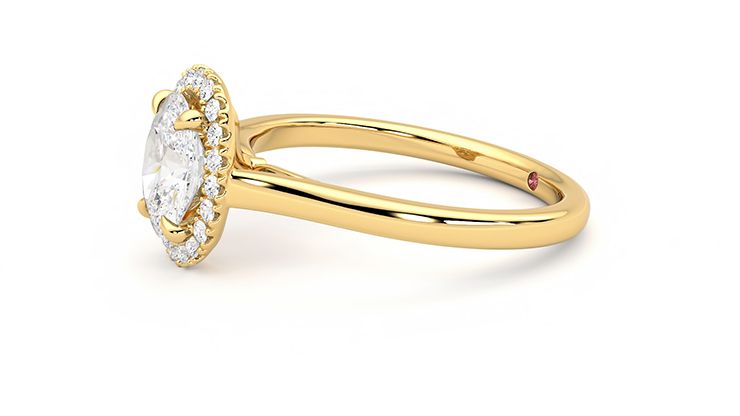 Taylor & Hart Adore Oval Engagement Ring 360 degree image 22