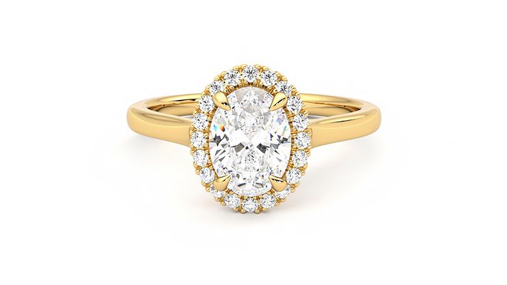 Taylor & Hart Adore Oval Engagement Ring 360 degree image 29