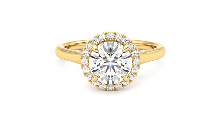 Taylor & Hart Adore Round Engagement Ring 360 degree image 0