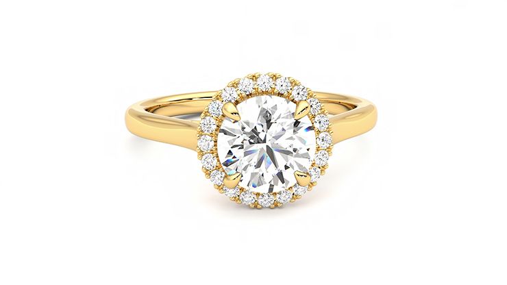 Taylor & Hart Adore Round Engagement Ring 360 degree image 2