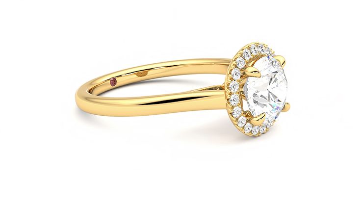 Taylor & Hart Adore Round Engagement Ring 360 degree image 7