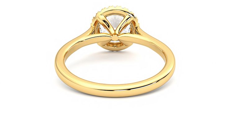 Taylor & Hart Adore Round Engagement Ring 360 degree image 15