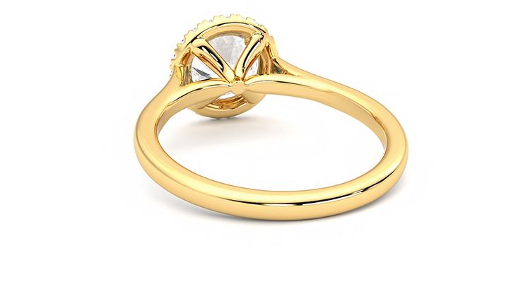 Taylor & Hart Adore Round Engagement Ring 360 degree image 16
