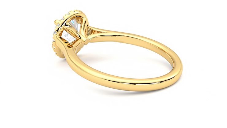 Taylor & Hart Adore Round Engagement Ring 360 degree image 18