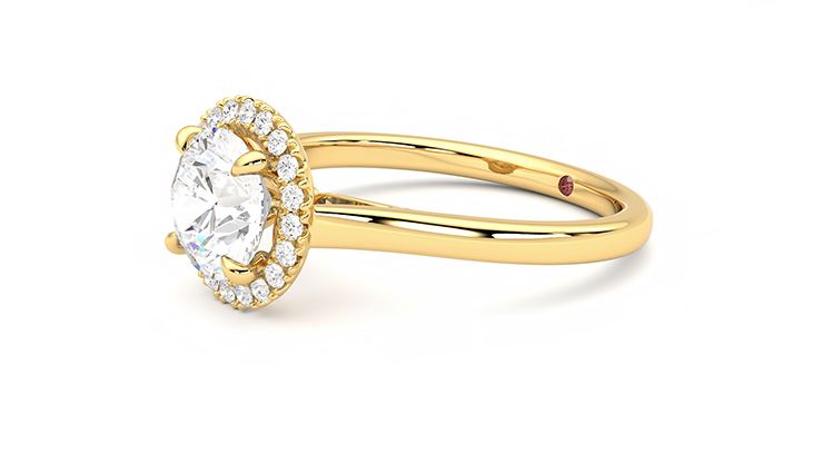 Taylor & Hart Adore Round Engagement Ring 360 degree image 23