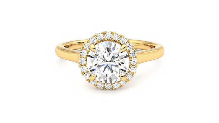 Taylor & Hart Adore Round Engagement Ring 360 degree image 29