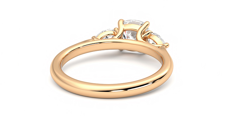 Taylor & Hart Affinity Cushion Engagement Ring 360 degree image 14