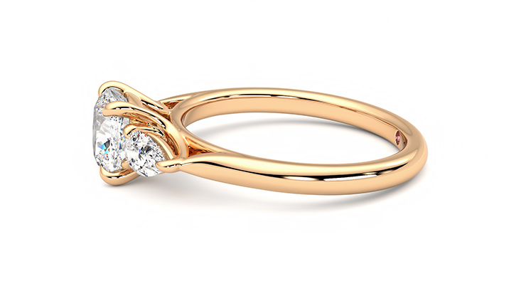 Taylor & Hart Affinity Cushion Engagement Ring 360 degree image 21