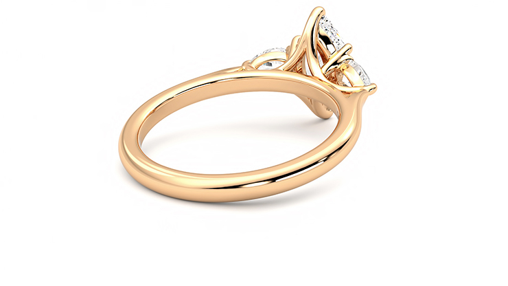 Taylor & Hart Affinity Marquise Engagement Ring 360 degree image 13