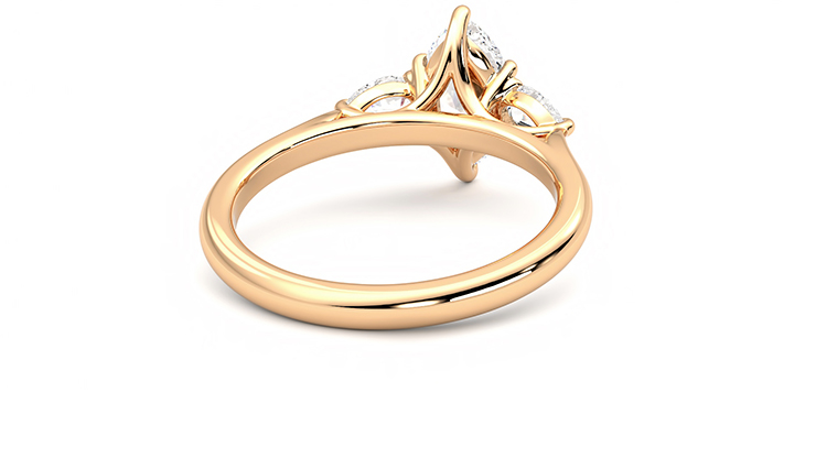 Taylor & Hart Affinity Marquise Engagement Ring 360 degree image 14