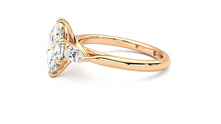 Taylor & Hart Affinity Marquise Engagement Ring 360 degree image 22