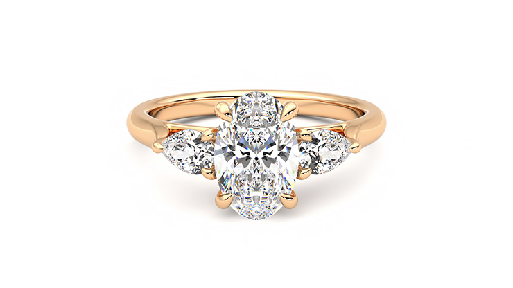 Taylor & Hart Affinity Oval Engagement Ring 360 detail 01