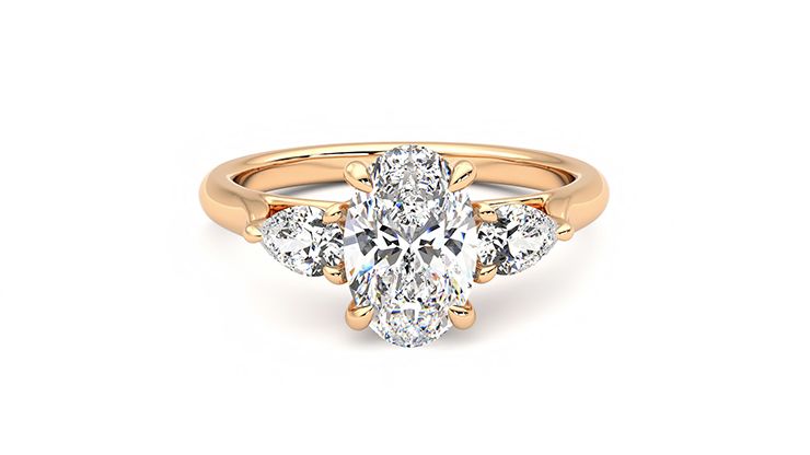 Taylor & Hart Affinity Oval Engagement Ring 360 degree image 1