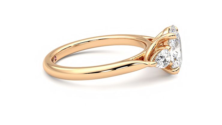 Taylor & Hart Affinity Oval Engagement Ring 360 degree image 9